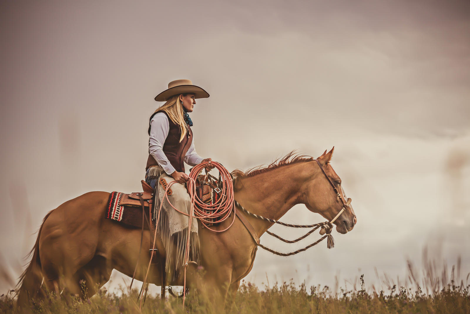 Riding Cowgirl